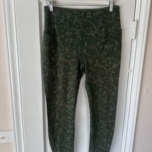 CAbi Olive Green Camo Active Leggings
